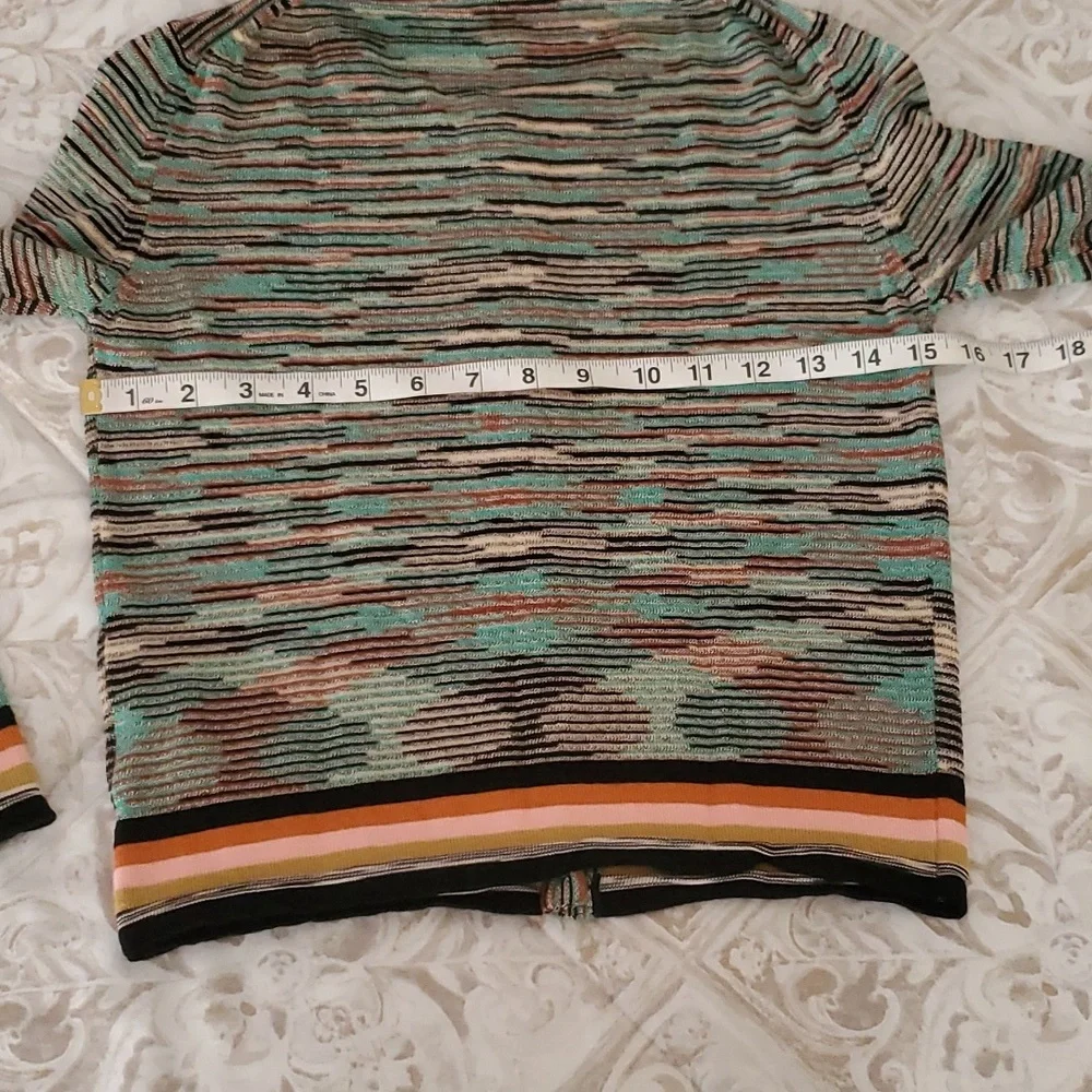 Missoni Multicolor Button Up Cardigan Sweater Size 2. - Picture 8 of 12